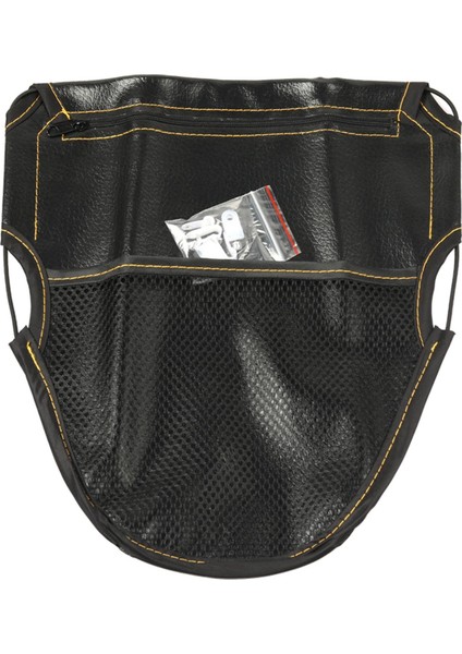 Pu Motosiklet Scooter Koltuk Minderi Çantası Altında, Çift Cepli (Yurt Dışından)