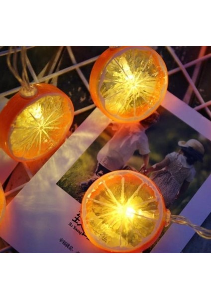 Limon Dilimi Şeklinde Dekoratif 10 Lu LED