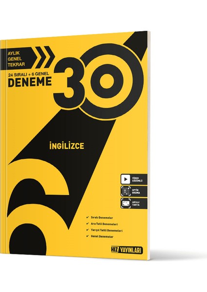 Hız Yayınları 6. Sınıf İngilizce 30’lu Deneme