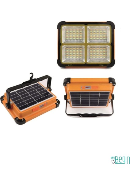 Solar LED 200W Portatif Projektör - Powerbank Özellikli CT-4698
