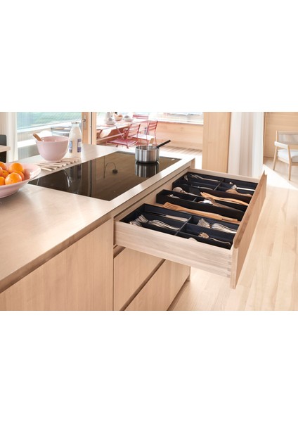 Ambia-line Çekmece İçi Kaşıklık Antrasit-mat Siyah 120 Cm. Modül Zc7s500bs3-120