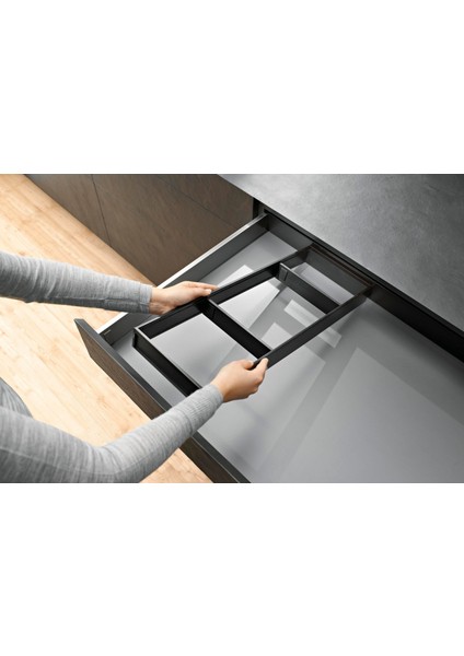 Ambia-line Çekmece İçi Kaşıklık Antrasit-mat Siyah 120 Cm. Modül Zc7s500bs3-120