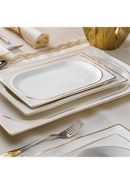 Glamor Pure Yemek Takım-60 Parça-Gold