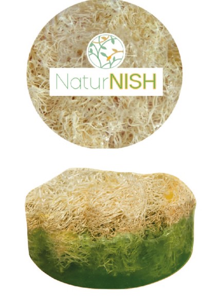 Doğal Yuvarlak Kabak Lifli Zeytinyağ Özlü Sabun