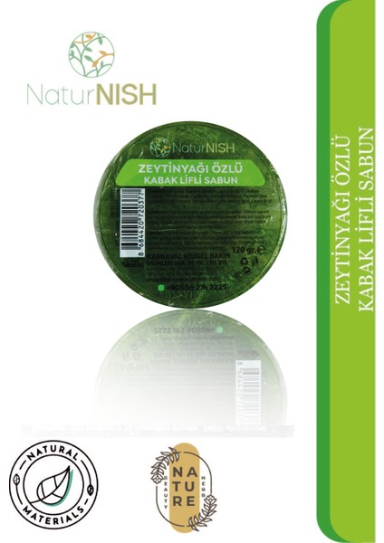 Doğal Yuvarlak Kabak Lifli Zeytinyağ Özlü Sabun fiyatları
