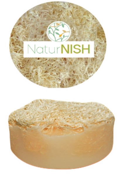 Doğal Yuvarlak Kabak Lifli Pirinç Tozu Özlü Sabun