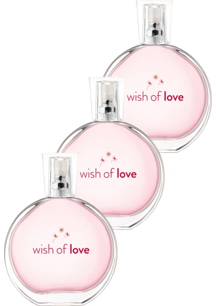 Wish Of Love Edt 50 Ml Bayan Parfüm 3 Adet