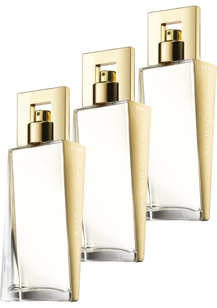 Attraction Kadın Parfüm Edp 50 Ml. Üçlü Set