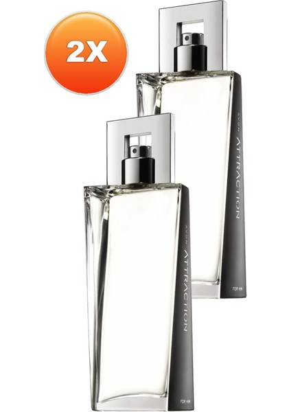 Attraction Erkek Parfüm 75 ml x 2 Adet