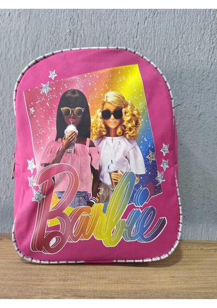 Barbie Desenli Sevimli Kreş ve Günlük Kullanım Çantası