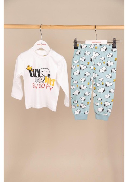09-36 Ay Erkek Bebek Ekru Renk Snoopy Lisanslı Takım fiyatları