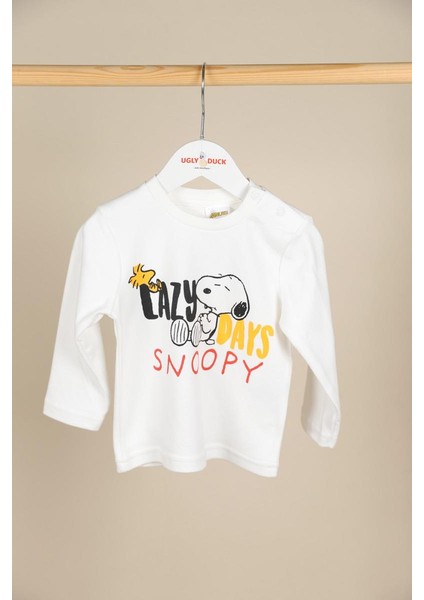 09-36 Ay Erkek Bebek Ekru Renk Snoopy Lisanslı Takım modelleri