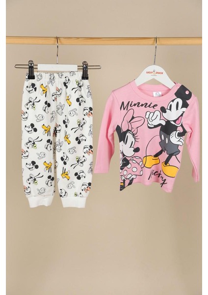 09-36 Ay Kız Bebek Pembe Renk Minnie Mouse Lisanslı Takım fiyatları