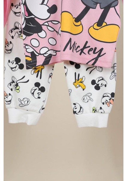 09-36 Ay Kız Bebek Pembe Renk Minnie Mouse Lisanslı Takım indirimleri