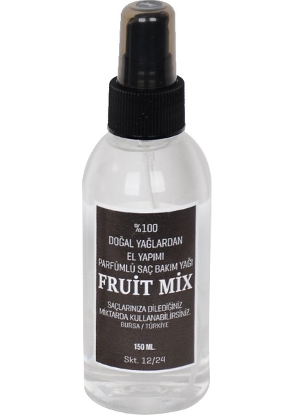 Aslı Kalıt Fruitmix Parfümlü Saç Bakım Yağı %100 Doğal Yağlardan Hair Care Saç Parfümü 150 ml