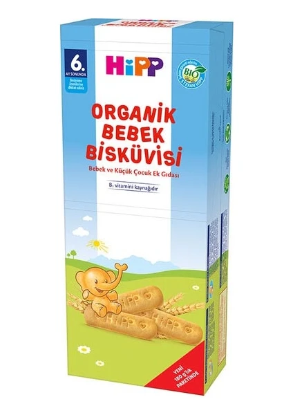 Organik x 9 Paket Bebek Bisküvisi 180 gr