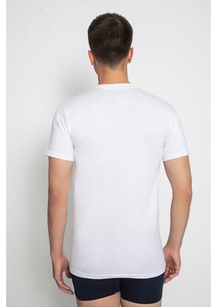 - 2 Adet 100 % Pamuk Penye Süprem Likralı Amerikan Yaka Kısa Kollu Atlet-T-Shirt- 910 indirimleri