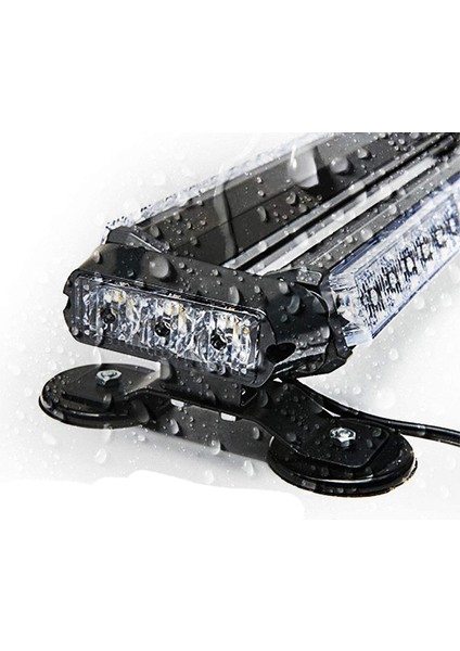 Çakar Lamba Çift Taraflı 30 LED Mavi-Kırmızı 38*16,5*7,5 cm 12-24V / LAPA522