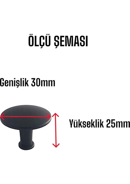 Düz Düğme Siyah Kulp Mobilya Çekmece Dolap Kapak Kulbu Metal Kulp Aksesuarları Vidalı