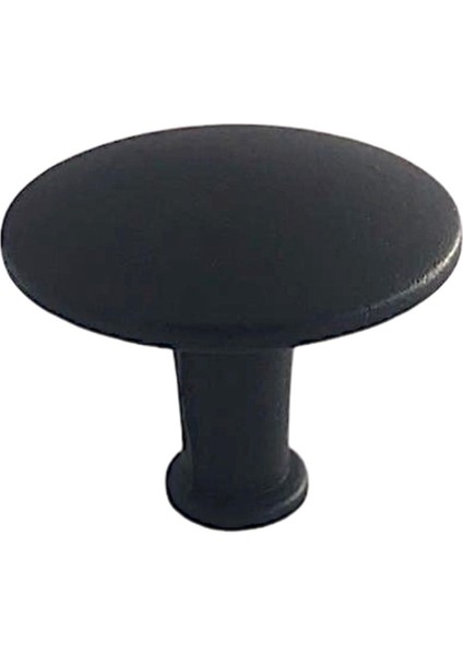 Düz Düğme Siyah Kulp Mobilya Çekmece Dolap Kapak Kulbu Metal Kulp Aksesuarları Vidalı