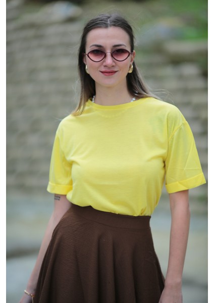 Yırtmaçlı Oversize T-Shirt fiyatları