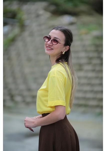 Yırtmaçlı Oversize T-Shirt fırsatları