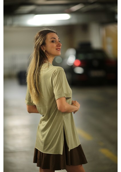Yırtmaçlı Oversize T-Shirt fırsatları
