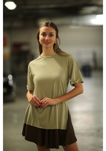 Yırtmaçlı Oversize T-Shirt indirimleri