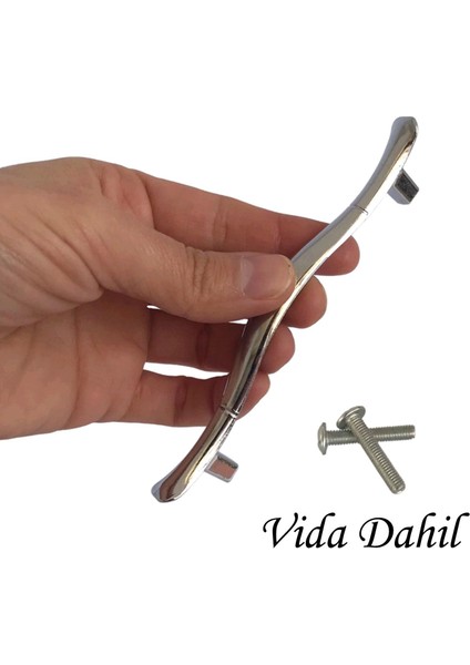 Ördek Kulp Krom 96 mm Kulp Mobilya Mutfak Dolabı Çekmece Dolap Kapak Kulpu Kulbu Metal Kulpları