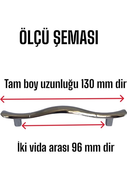 Ördek Kulp Krom 96 mm Kulp Mobilya Mutfak Dolabı Çekmece Dolap Kapak Kulpu Kulbu Metal Kulpları