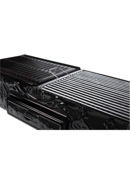 Mangal C85 Köfteci 33X80 Yağdanlıklı Portatif Ayaklı C-85