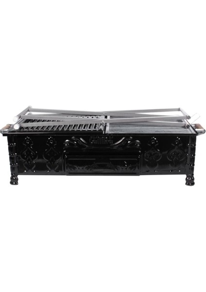 Mangal C85 Köfteci 33X80 Yağdanlıklı Portatif Ayaklı C-85