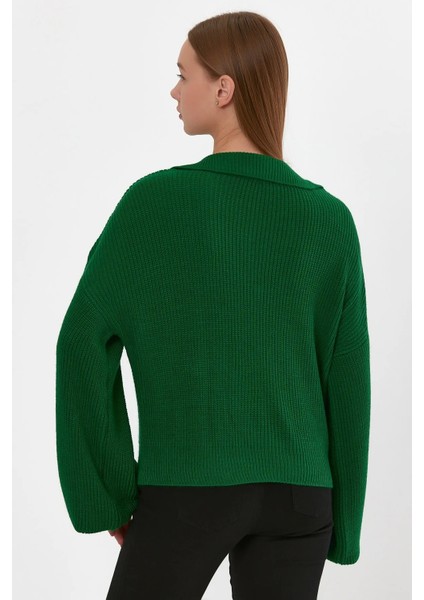 Balon Kollu Polo Yaka Kazak (B22-5756) fiyatları