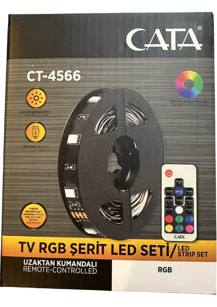 CT-4566 Tv Rgb Şerit LED Seti Kumandalı