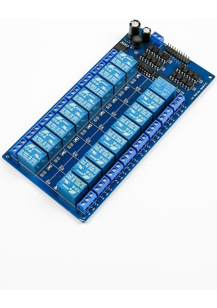 DC 5V 16 Kanal Röle Modülü - Işık Bağlantılı ve Dahili Güç Kaynağı LM2596S Destekli