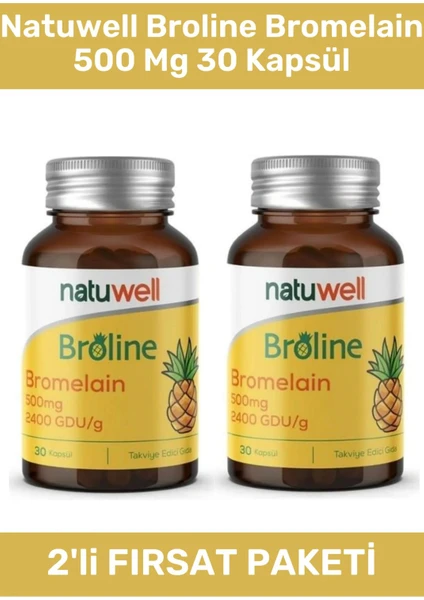 Broline Bromelain 500 Mg 30 Kapsül - 2 Adet