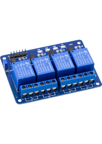 4 Kanal 5V DC Düşük Seviye Optokuplör Röle Modülü