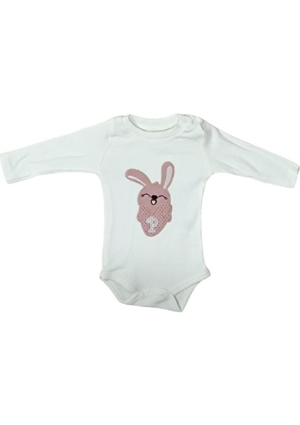 Mini Pakel 231115 Kız Bebek Ceketli Pudra Üçlü Takım
