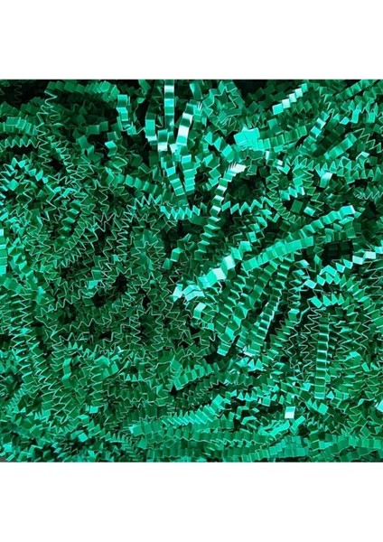 Kırpık Z Zigzag Pelur Kırpıntı Kağıt 1000 gr  Çam Yeşili Koyu Yeşil Renk 1 kg Dark Green Paper