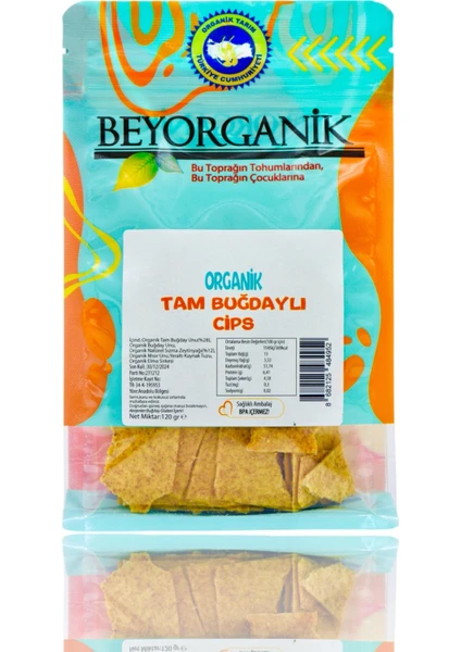 Organik Tam Buğdaylı Cips 120gr