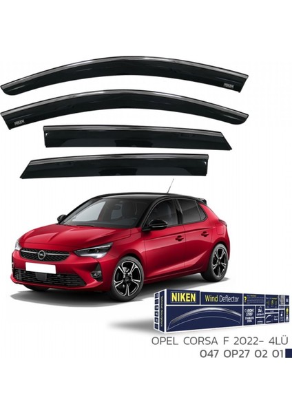 Opel Corsa F 2022+ Kromlu Cam Rüzgarlığı 4 Lü fiyatları