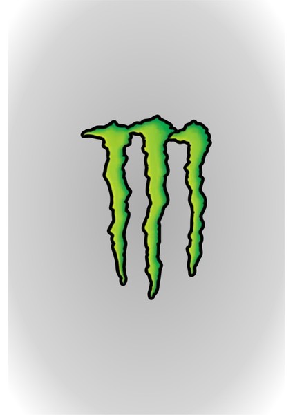 Quart Aksesuar 11 x 8 cm Monster Sticker Motor Araba Kask Laptop Sticker