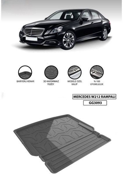 Mercedes W212 Rampalı Bagaj Havuzu