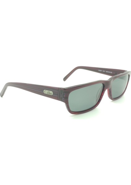 Pembe Desenli Kemik Polarize Retro CS007 C17 Kadın Güneş Gözlüğü