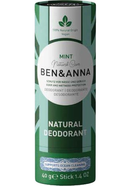 Mint Natural Deodorant Stick 40 G
