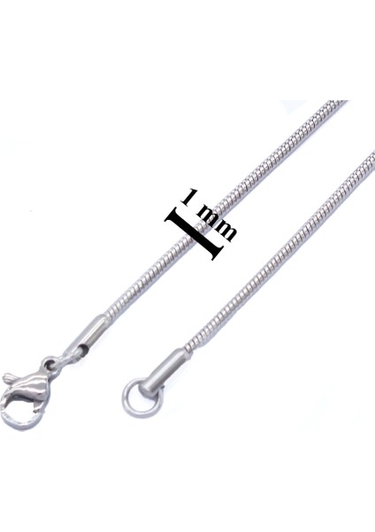 316L Çelik Unisex Oval Ince Zincir 1.5 mm 60 cm ZN-204 fırsatları