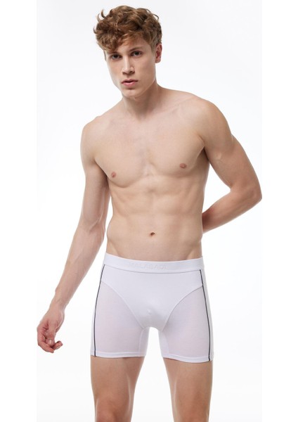 Erkek Paça Lastikli Modal Biyeli Boxer 017