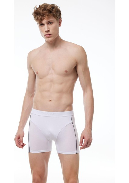 Erkek Paça Lastikli Modal Biyeli Boxer 017