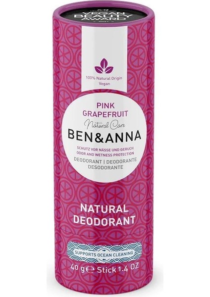 Pink Grapefruit Deodorant Stick 40 G