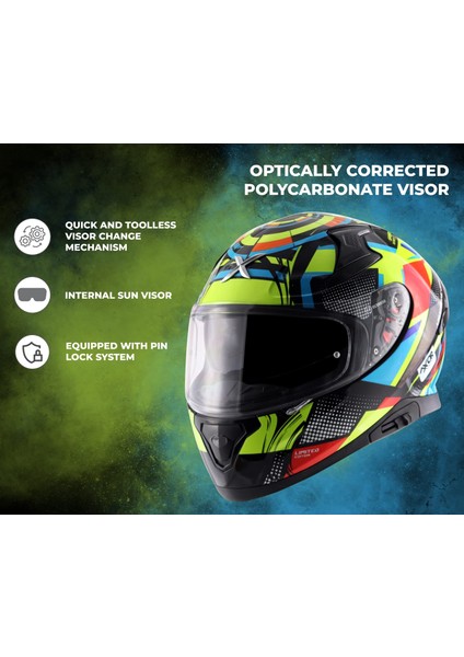 Apex Vivid Kapalı Polikarbon Kask